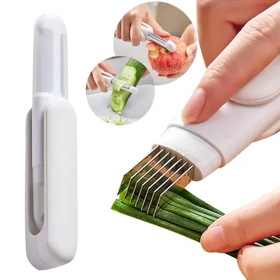 3 In 1 Multifunctional Rotary Paring Knife Household Vegetable And Fruit Peeler Potato Grater Stainless Steel Knife Sharpener