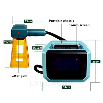 Fiber Laser Marking Machine 20W 30W 50W MAX Metal Engraving Machine Wireless Handheld Lithium Battery