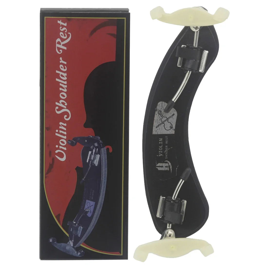 4/4 3/4 Violine Schulterstütze, verstellbarer weißer Fuß, wolfssicherer ABS-Schwamm, abnehmbar, leicht, praktisches Violinzubehör Image