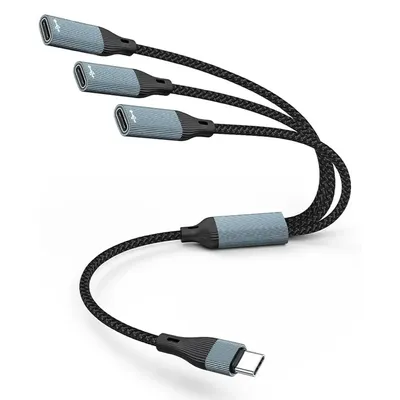 3 in 1 Typ C HUB USB/USB C auf 3Typ C/2C 1USB Splitter Stecker OTG Datenübertragung lesen U Disk/Karte für Laptop PC Handy