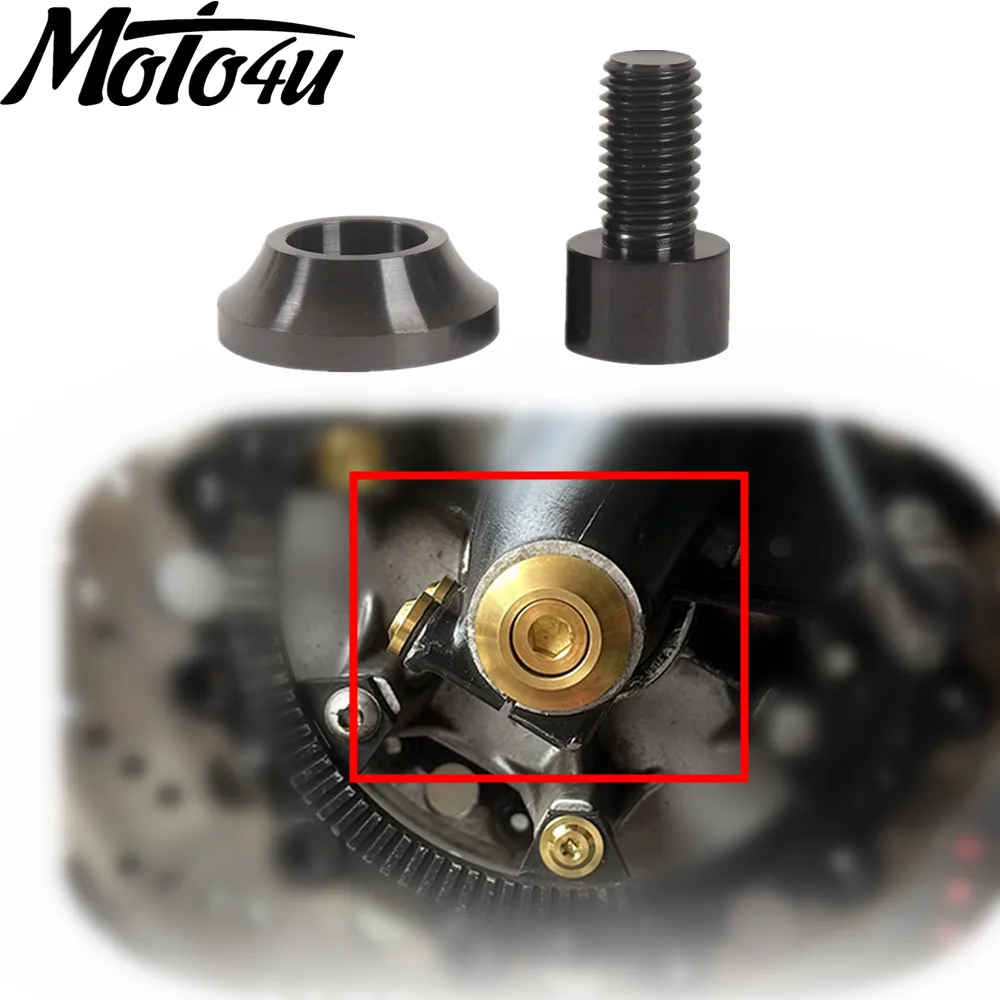 M10 * 18 Für BMW K100 K75 R80 Cafe Racer Motorrad Titan Vorderachsenwaschmaschine Und Bolzen Schwarz Gold Silber