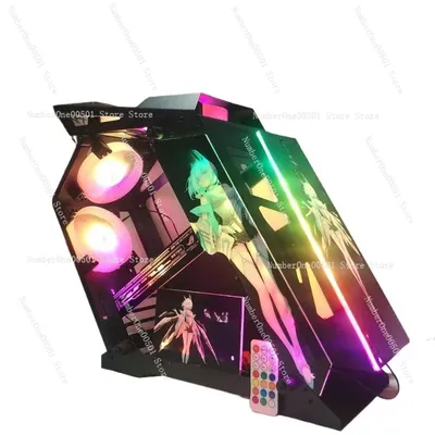 Xiaoka K God Gaming Case Cyberpunk PC Tower mit RGB-Beleuchtung für Esports Cafe