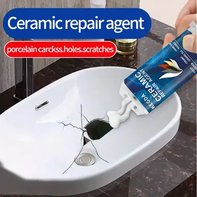 50ml Tile Gap Repair Agent Strong Waterproof Ceramic Tile Grout Crack Filling Bathtub Fixing Mending Glue Home Bathroom Caulk