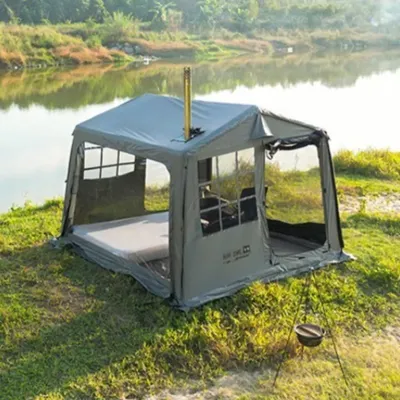 Sunshade Automatic Inflatable Tent Outdoor Portable Spacious Rainproof Soft Camping Tents Family Overnight Camping Equipment