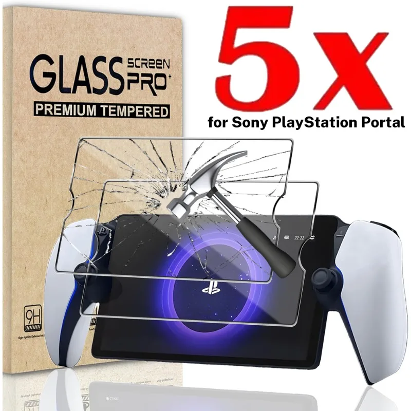 Tempered Glass for Sony PlayStation Portal Screen Protectors Anti-scratch Protective Film for Sony Handheld Games Remote Player