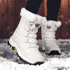 2025 neue Winter-Schneestiefel in Übergröße für Damen, Outdoor-Reisen, verdickt, plus Samt-Baumwollschuhe, High-Top-Stiefel, Damenschuhe
