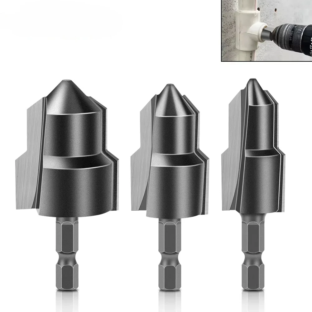 Stufenbohrer für PPR-Rohrverbindungen – Hartmetall-Sechskantschaft 20/25/32 mm | Vollständig offener Prozess-Werkzeugsatz, 1–3 Stück Image