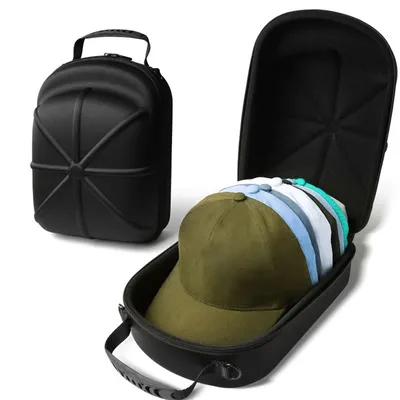 Portable Caps Storage Shell Hard Outdoor Travel Hat Carrier Shoulder Crossbody Hat Storage Bag Baseball Cap Carrying Bag