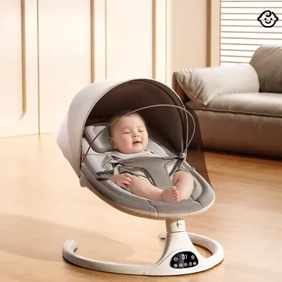 Baby Swings for Infants, Infant Baby Rocker with Bluetooth Music with 5 Speeds and Remote Control -Portable Baby Rocking Chairs