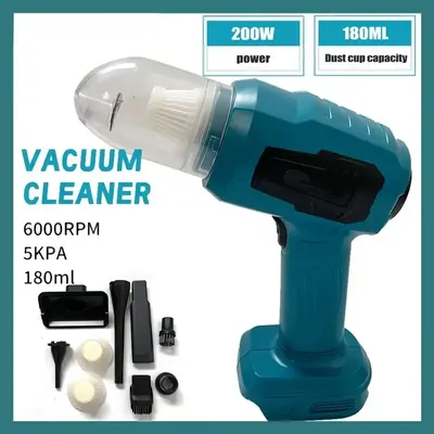 Mini Handheld Auto Staubsauger 100ML Cordless Tragbare Vakuum Tastatur Auto Reinigung Werkzeuge Für Makita 18v Batterie