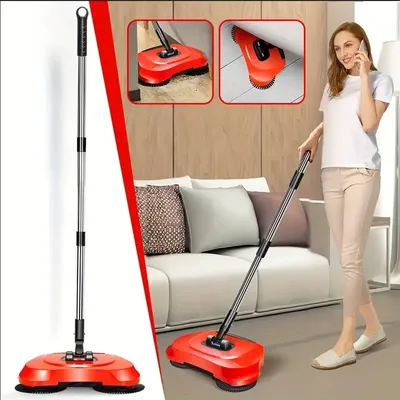 360° rotating mop multifunctional three-in-one household cleaning lazy convenient hand push sweeper floor cleaning sweep
