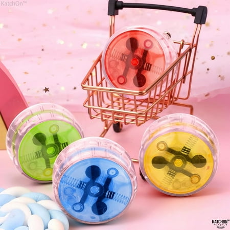 KatchOn Multicolor Light Up Yoyos - Pack of 24 | LED Yoyo Bulk Carnival Prizes Valentines Gifts for Kids | Valentines Party Favors | Birthday Party Favors Valentines Party Favors for Kids