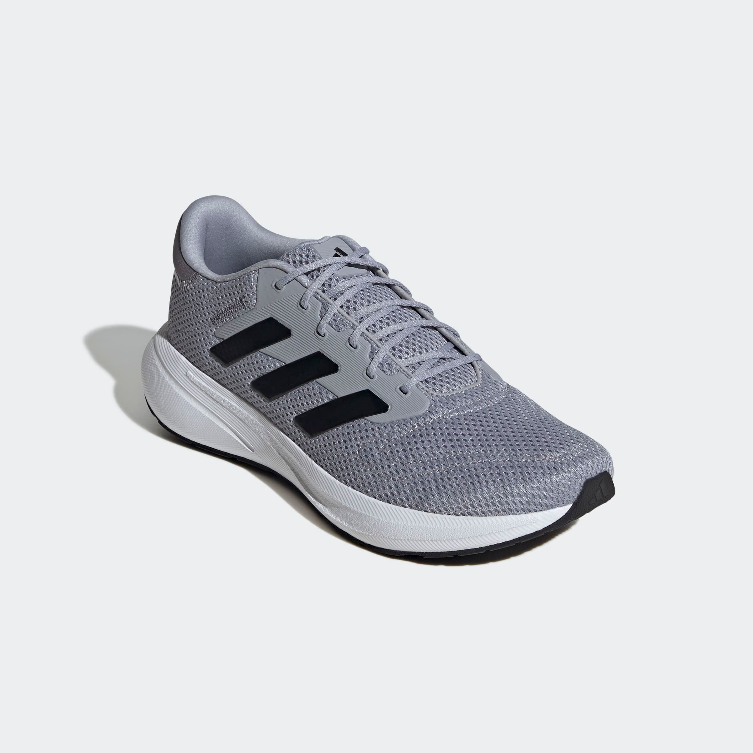Laufschuh ADIDAS PERFORMANCE "RESPONSE", Herren, Gr. 39, halo silber, core schwarz, grau, Synthetik, Textil, Schuhe Laufschuh