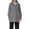 Wintermantel S.OLIVER BLACK LABEL, Damen, Gr. 34, grau, Web, Obermaterial: 63% Polyamid, 37% Polyester. Futter: 100% Polyester, unifarben, casual, lässig geschnitten Po-bedeckend, Rundhals, Langarm Bündchen, Mäntel, mit Stehkragen