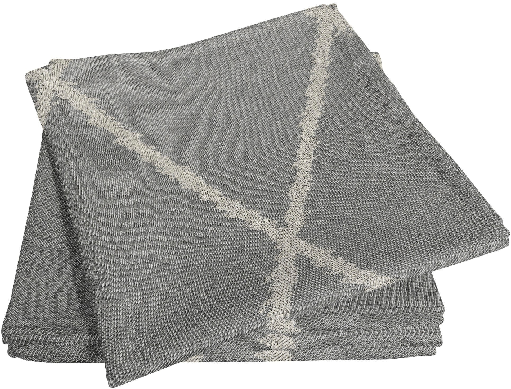 Stoffserviette ADAM "Casket Valdelana Light" Gr. 1, grau (dunkelgrau), B:30 L:30, Obermaterial: 100% Baumwolle, Servietten Image