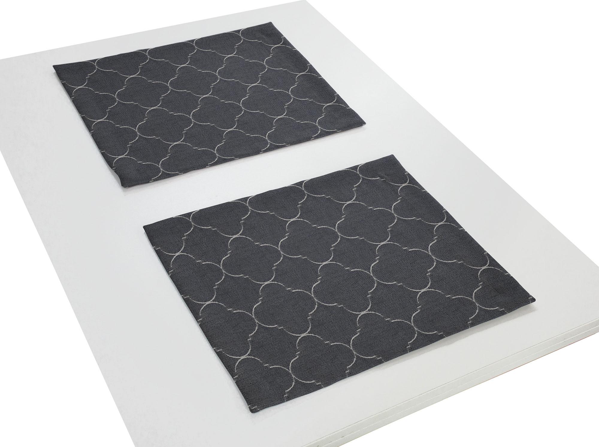 Platzset ADAM "Indian Cortezada" Gr. 1, blau (dunkelblau), B:30cm L:40cm, Obermaterial: 100% Baumwolle, Platzsets Image