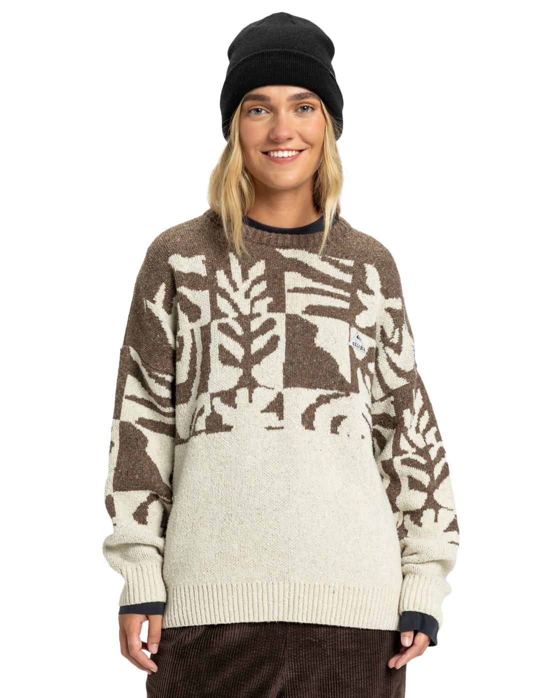 Fleecepullover QUIKSILVER "Kelso", Damen, Gr. XL, moonstruck, 28% Baumwolle, 28% Polyamid, 20% Modacryl, 10% Seide, 9% Linen, 5% Recycled andere Fasern, Sweatshirts