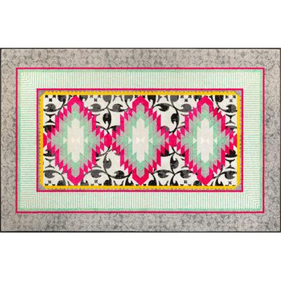 Fußmatte "Tribal Pop", bunt, B:115cm H:7mm L:175cm, Polyamid, WASH+DRY BY KLEEN-TEX, Teppiche, auch als Läufer erhätlich, waschbar und trocknergeeignet Image