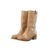 Stiefel CA'SHOTT "Ca'Shott Boot CASVILMA", Damen, Gr. 38, Normalschaft, braun (schwarz tan), Obermaterial: 100% Leder, Schuhe