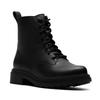 Schnürboots CLARKS "Orinoco 3 Style", Damen, Gr. 38, schwarz, Leder, elegant, Schuhe, Stiefel, Schnürboots mit Blockabsatz