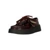Schnürschuh CLARKS "Torview", Damen, Gr. 40, lila (purpurviolett), Leder, elegant, Schuhe, aus echtem Leder