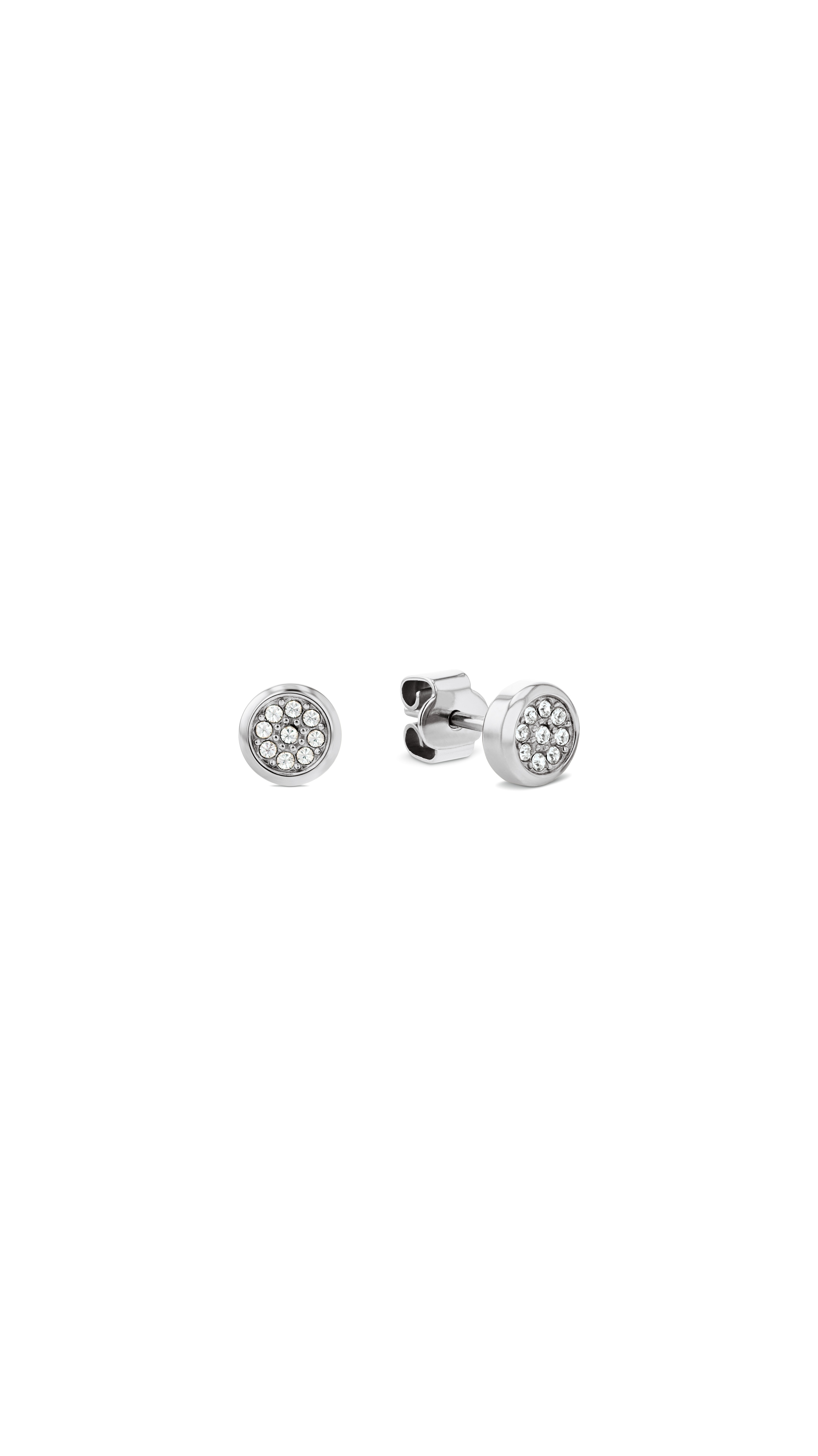 Ohrring-Set TOMMY HILFIGER "EARRING PACK", edelstahlfarben, kristallweiß, kristallweiß, Ohrringe, Damen, Edelstahl, mit Preciosa Crystal Image