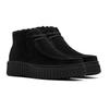 Winterboots CLARKS "Torhill Moss", Damen, Gr. 41, schwarz, Veloursleder, casual, Schuhe, Desert Boots, Winterboots mit markanter Laufsohle