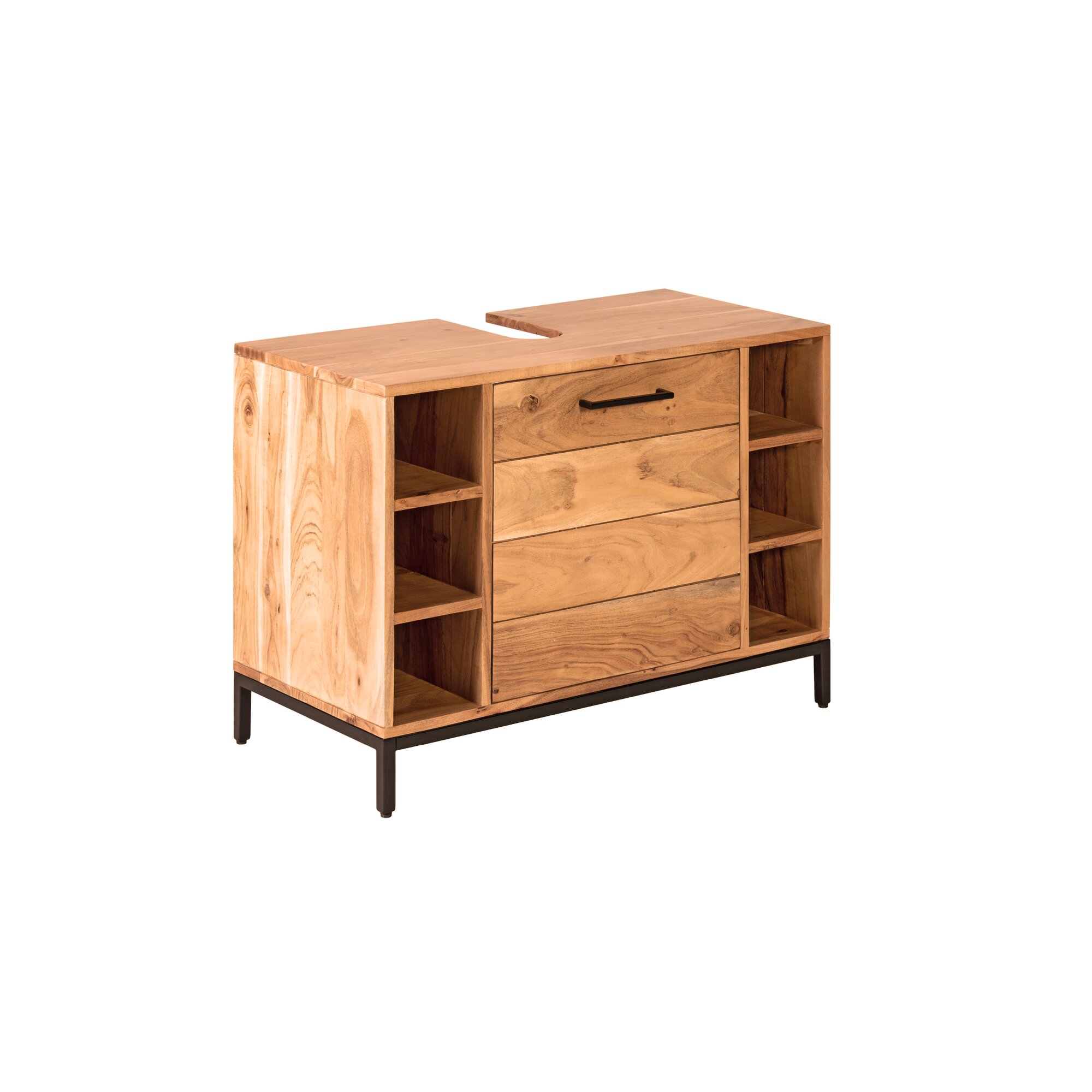die Faktorei »Urban Spa« Waschbeckenunterschrank II 80x60x40 cm / Sheesham massiv