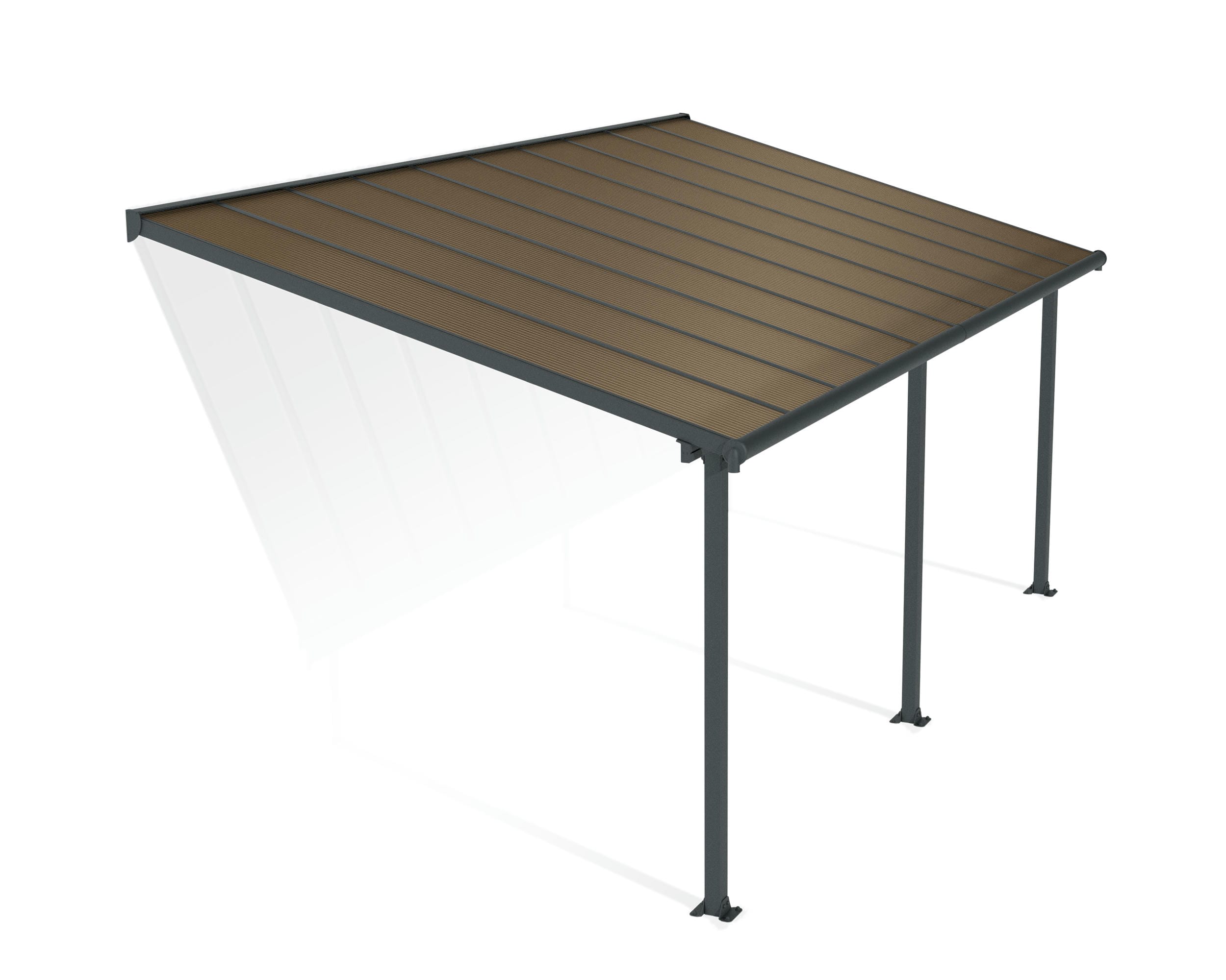 Palram-Canopia Olympia 10 X 20 Patio Cover (Grey / Bronze)