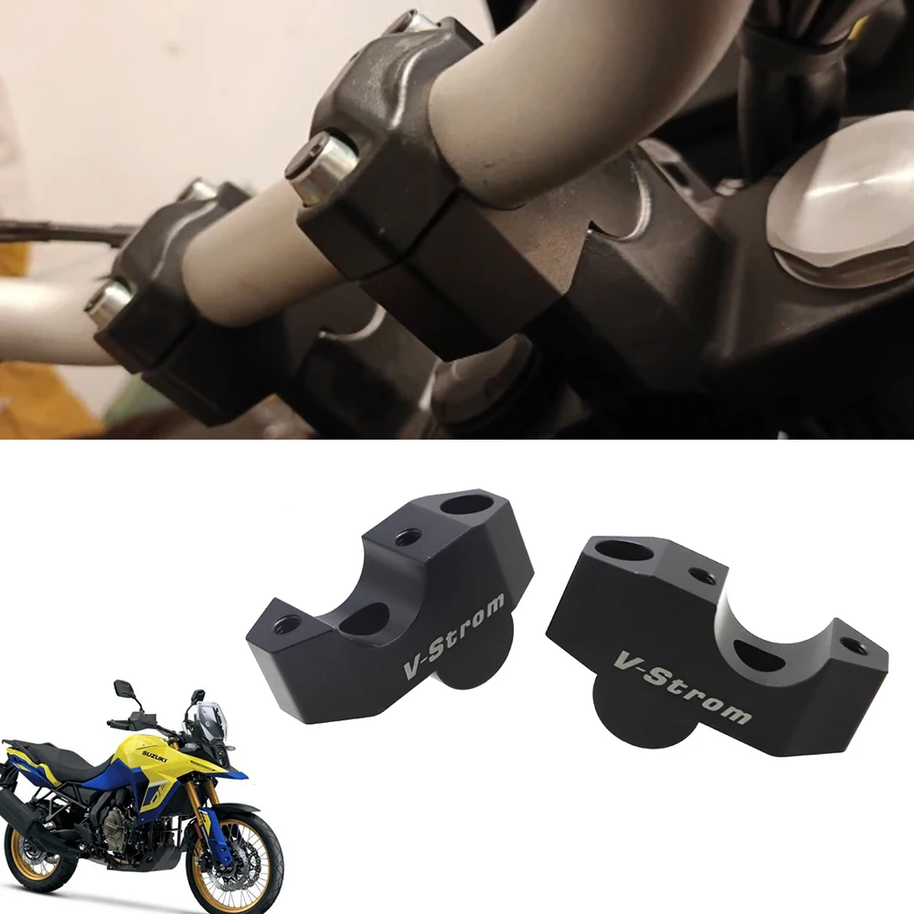 Per Suzuki V-STROM 800DE V STROM 800 DE Riser manubrio Up Accessori moto Morsetto di montaggio Manubrio Riser Spostare parti posteriori