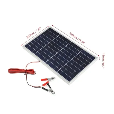 Solar Panel 18V 20W Tragbare Controller Power Set Krokodil Clip Outdoor Wiederaufladbare Haushalt Solar Generator Solar Ladegerät RV