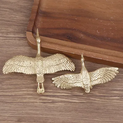 Brass Wild Goose Drawer Knobs Handle Gold Color Cabinet Handles Drawer Pulls Wardrobe Door Knob Furniture Knobs And Handles