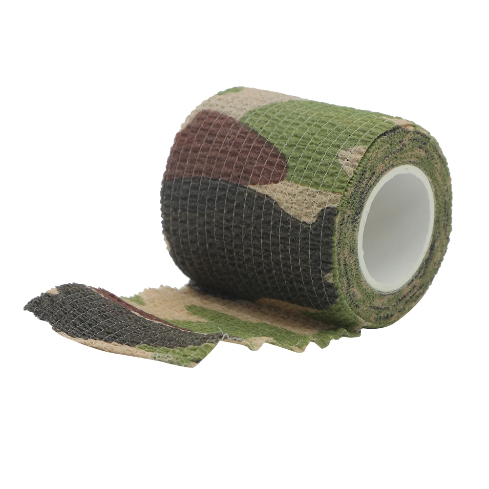 4,5 m Jagd Verkleidung Hansaplast Camouflage Elastisches Wickelband Selbstklebender Sportschutz Knöchel Knie Finger Arm Bandage Image