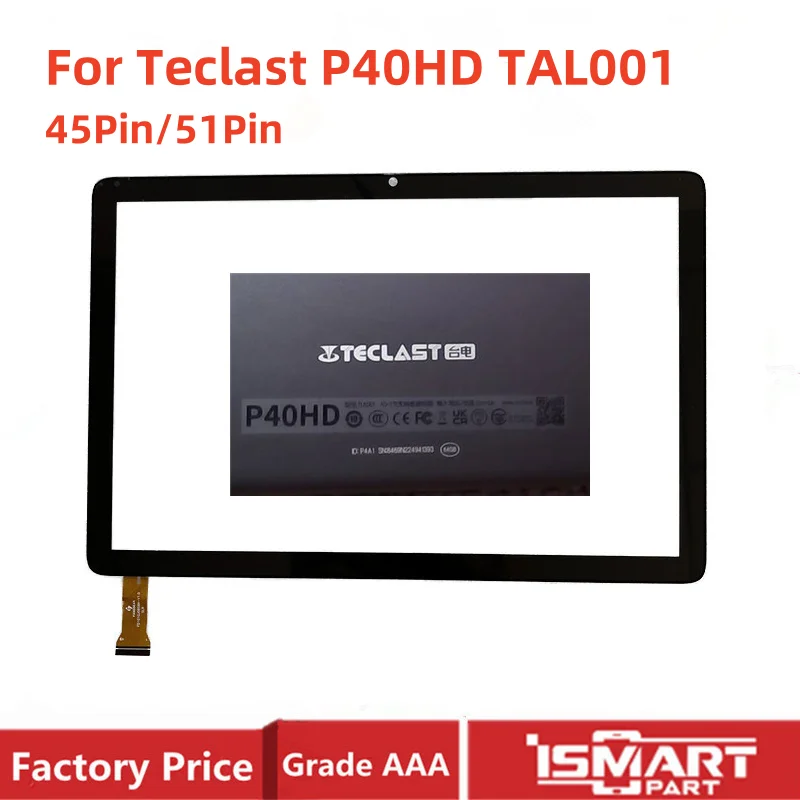 10,1 "Für Teclast P40HD TAL001 Touchscreen Digitizer 45pin 51pin Tablet Externe Sensor Glas Panel Ersatz Teile Image