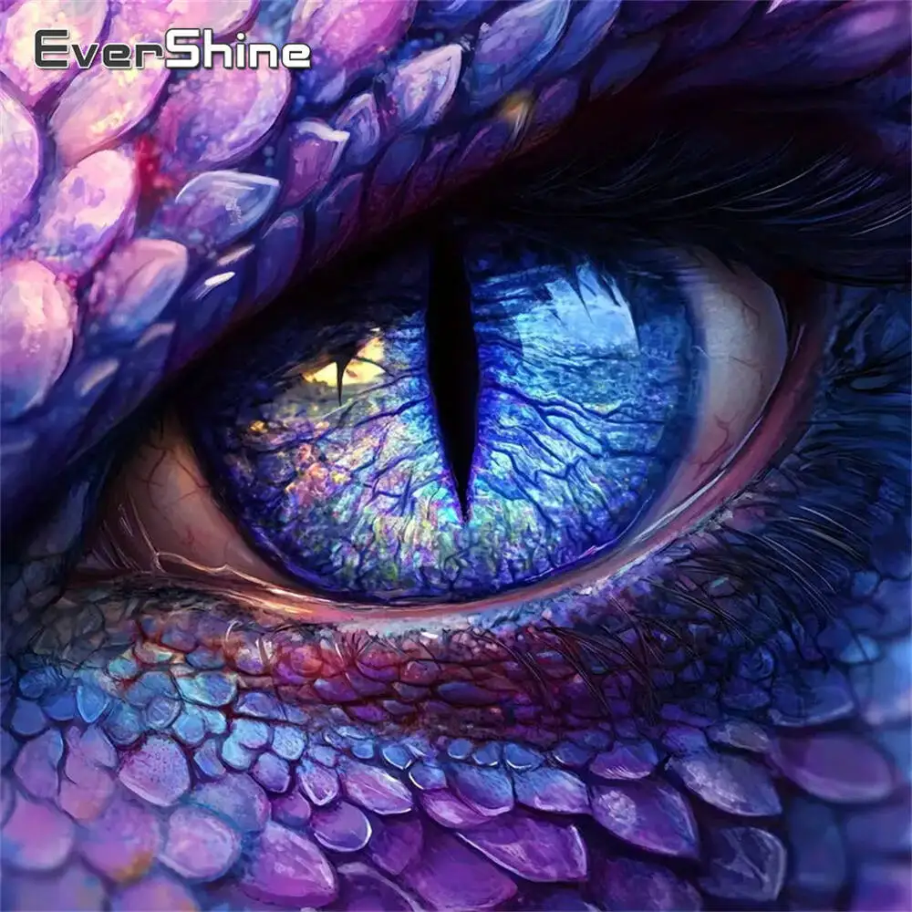 Evershine Diamant-Gemälde, Hund, Tier, Cartoon, komplett, quadratisch, rund, Diamant-Mosaik, Badezimmer, DIY-Bastelset, Heimdekoration