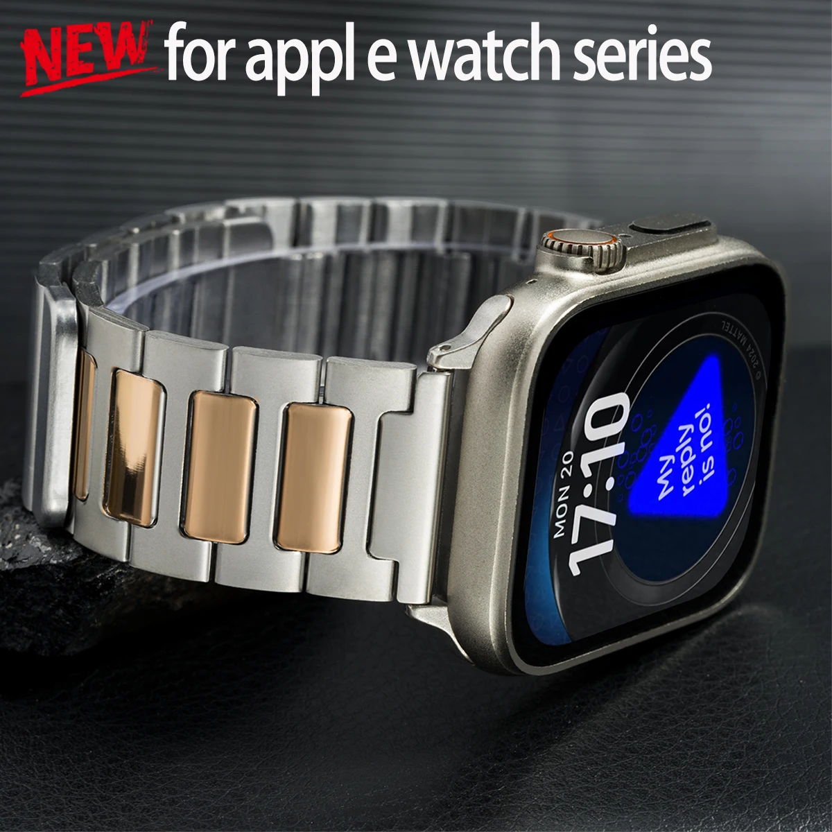 Luxuriöses Metallarmband für Apple Watch 49 44 45 46 38 42 mm, magnetisches Edelstahlarmband für iwatch ultra 11 10 9 8 7 6 se Armband Image