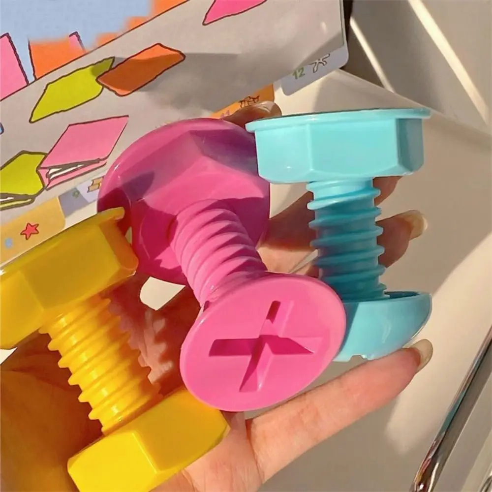 3er-Set kreative bunte schraubförmige Klebehaken für die Organisation zu Hause, Taschenaufhänger, Wand- und Türhaken, Heimaufbewahrung