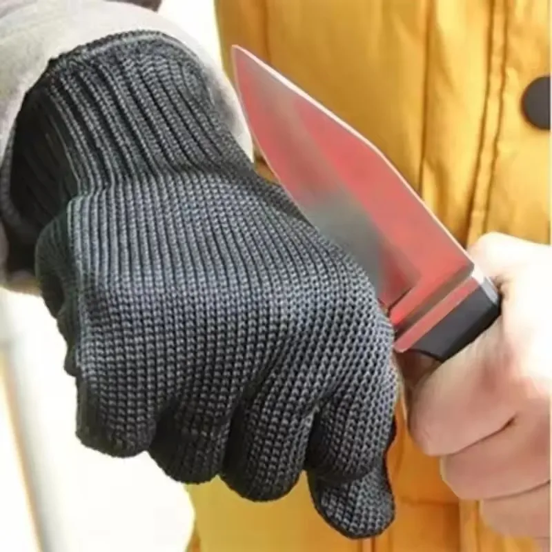 1 Paar schnittfeste Anti-Schnitt-Sicherheitsschutzhandschuhe aus Edelstahldraht Image
