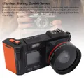 Fotocamera digitale 4K 70MP Zoom 50X Messa a fuoco automatica Fotocamera DSLR grandangolare F1.8 con doppio schermo Flash per fotocamera digitale da viaggio 4K