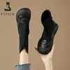 FOXER Marke Elastische Casual Stiefel Mode frauen Schuhe 2025, Herbst Winter Neue Atmungsaktive Sport-Schuhe Mama der Socke Stricken schuhe