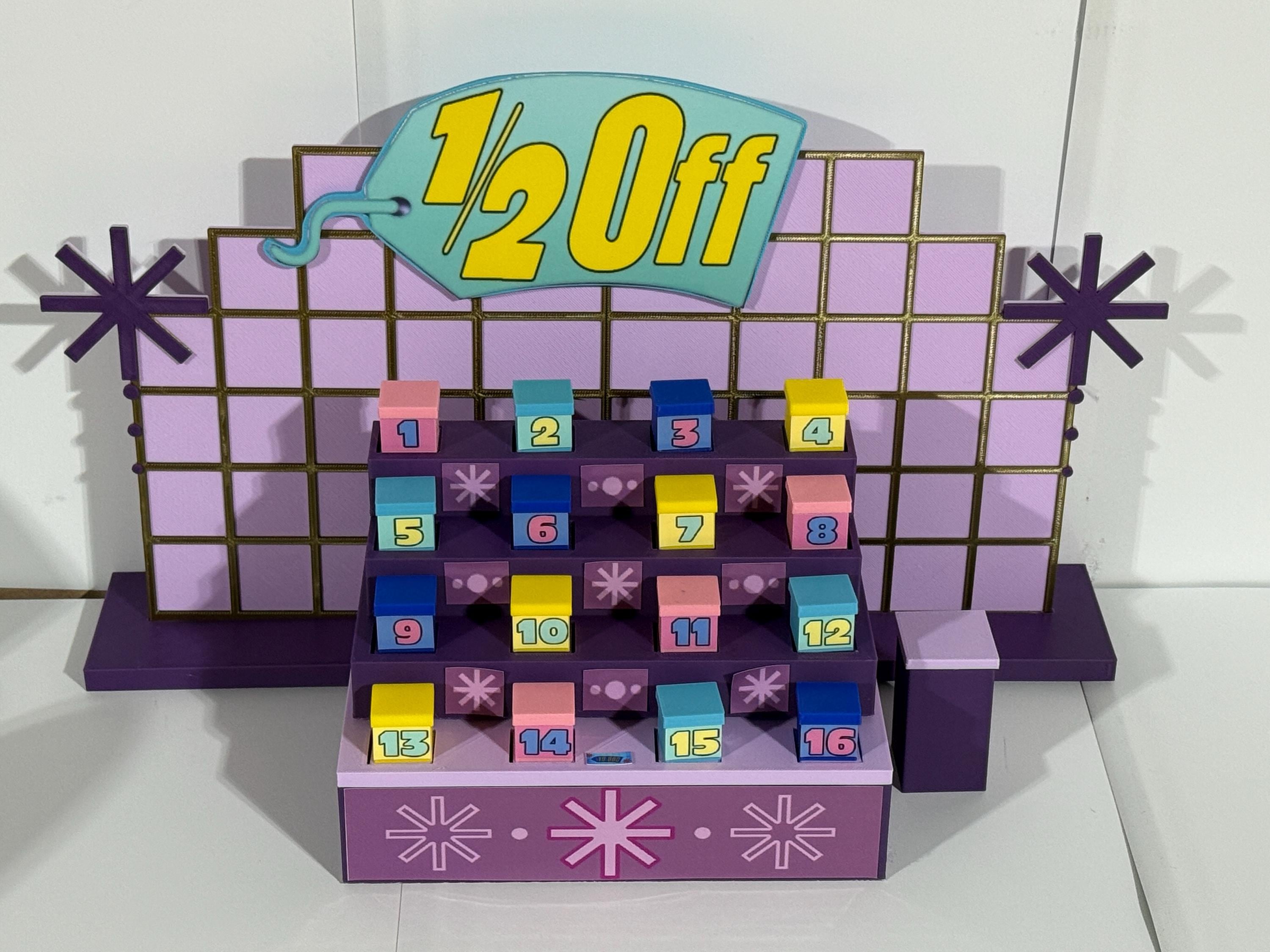 "Il prezzo è giusto 2004-2018 Gioco originale viola \"1/2 Off\" - Metà sconto - 16 pollici di lunghezza x 10 pollici di altezza x 8 pollici di larghezza"
