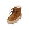 Stiefelette MARC O'POLO "mit flauschigem Warmfutter", Damen, Gr. 39, braun (cognac), Obermaterial: 100% Leder (Rind), unifarben, Schuhe