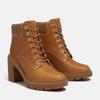 Schnürstiefelette TIMBERLAND "ALLINGTON HEIGHTSMID LACE UP BOOT", Gr. 41, braun (wheat full grain), Leder, sportlich, Schuhe, Winterschuhe, Winterstiefel, Schnürboots, Winterboots
