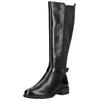 Stiefel TAMARIS "Tamaris Stiefel Leder/Synthetik", Damen, Gr. 37, schwarz, Leder, Synthetik, casual, Schuhe