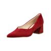 Pumps HÖGL "Högl Pumps Veloursleder", Damen, Gr. 39, rot (weinrot), Veloursleder, casual, Schuhe