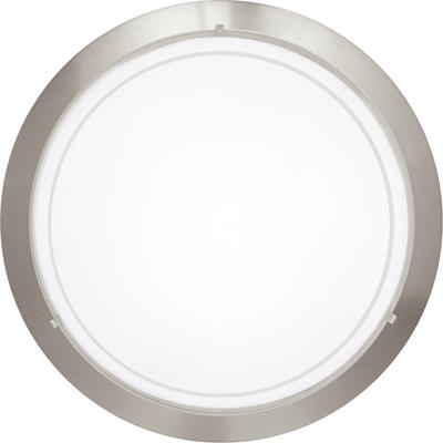 EGLO Deckenleuchte "PLANET 1", silber (nickelfarben, transparent), Ø 29cm H: 8,5cm, Lampen, Wohnzimmerlampe, Flurlampe, Esszimmer, Büro, zeitlos, 29x29x8,5cm