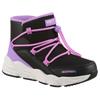 Schlupfboots SKECHERS "TURBO TREAD", Kinder, Gr. 29, bunt (schwarz, multi), Lederimitat, Textil, kontrastfarbene Details, casual, Schuhe, Winterboots mit Gummizug, Größenschablone zum Download