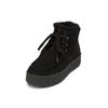 Stiefelette MARC O'POLO "mit flauschigem Warmfutter", Damen, Gr. 39, schwarz, Obermaterial: 100% Leder (Rind), unifarben, Schuhe