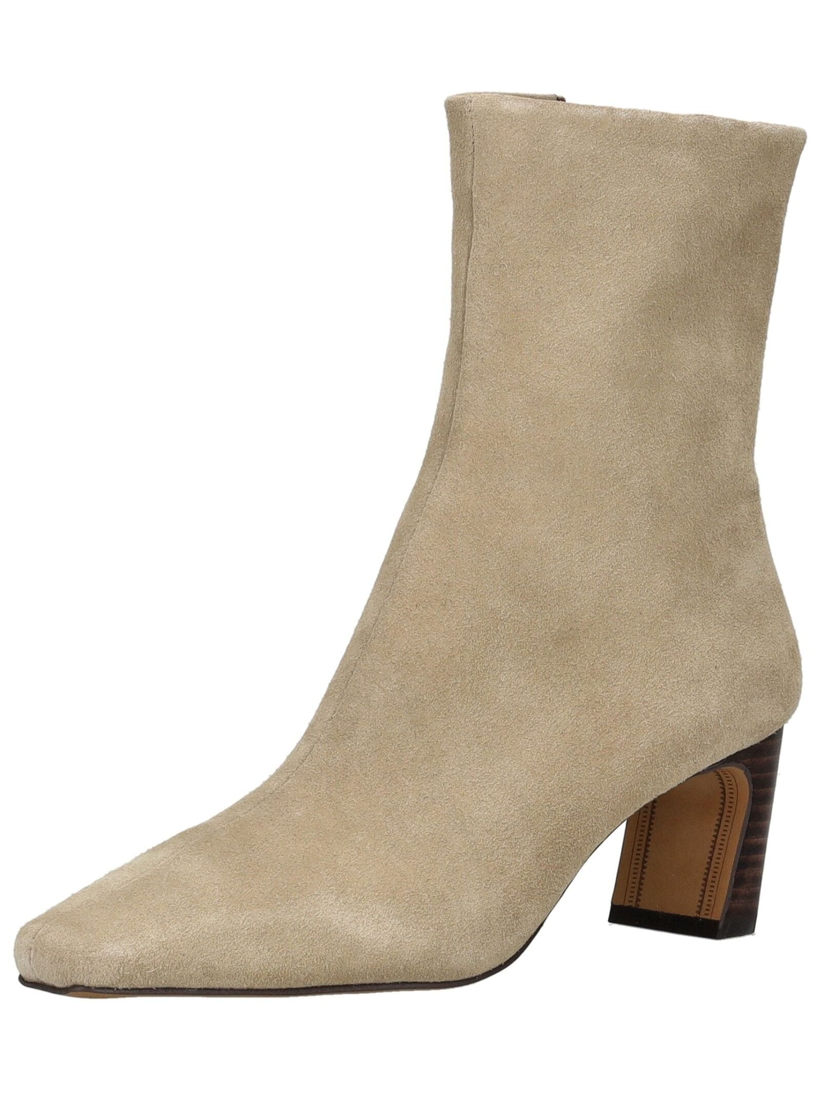 Stiefel INUOVO "INUOVO Stiefel Leder", Damen, Gr. 39, beige, Leder, Schuhe Stiefel
