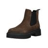 Stiefelette STEVE MADDEN "STEVE MADDEN Stiefelette Veloursleder/Textil", Damen, Gr. 40, braun (dunkelbraun), Veloursleder, Textil, casual, Schuhe